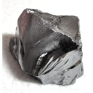 160 Grams Natural Black Shungite Rough Mineral Rock Healing Stone 3"x2.5"x1.75"